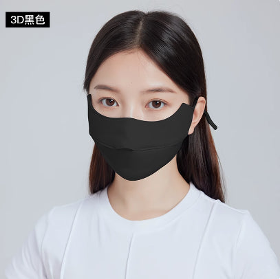 Zauo-防晒口罩3D版-灰色