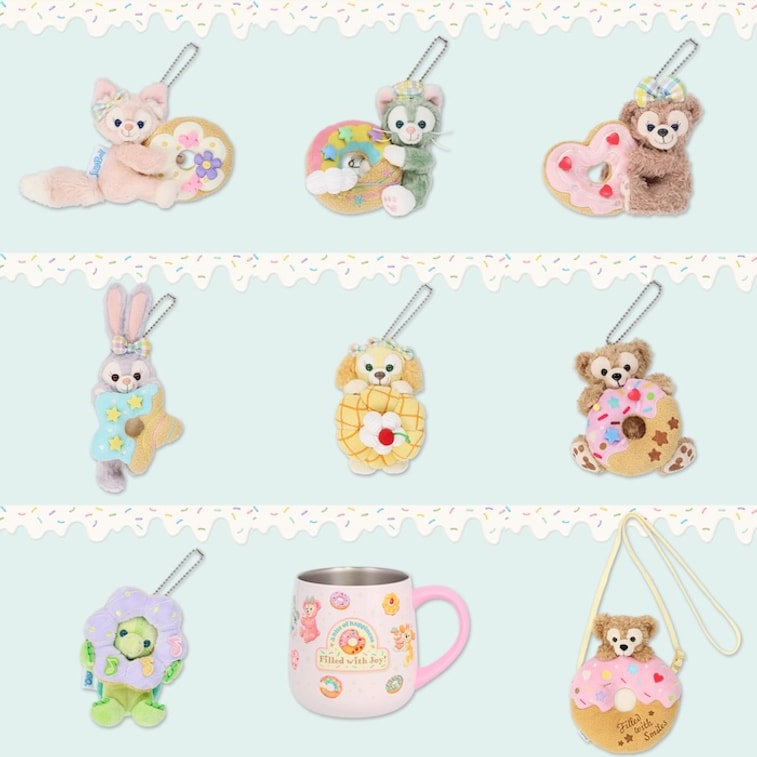 Disney Duffy & Friends Filled with Joy Collection Plush Keychain Cookie Ann