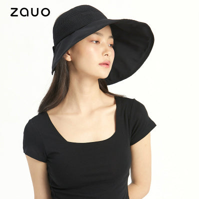 Zauo-贝壳帽-透气网版-黑色-sm