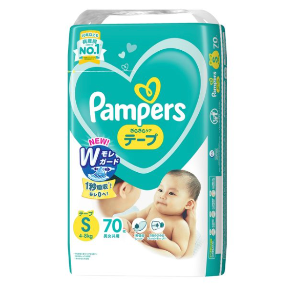【团购】P&G-Premium-一级帮系列-纸尿裤-S码-4-8kg-70枚入