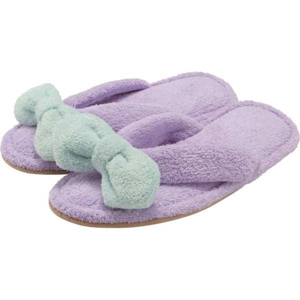 《-!carari-吸水棉拖鞋-紫色