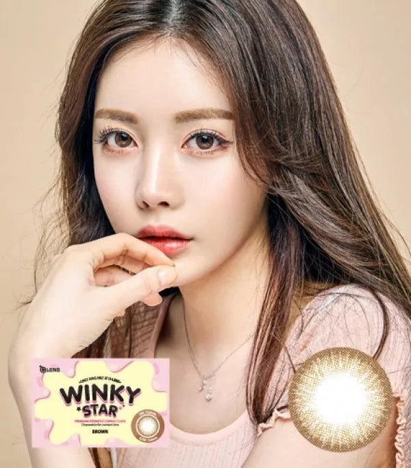 Olens-月抛-Winky-Star-Brown-0.00