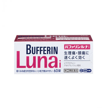LION-狮王-BUFFERIN-Luna-速效痛经头痛止痛片-60粒