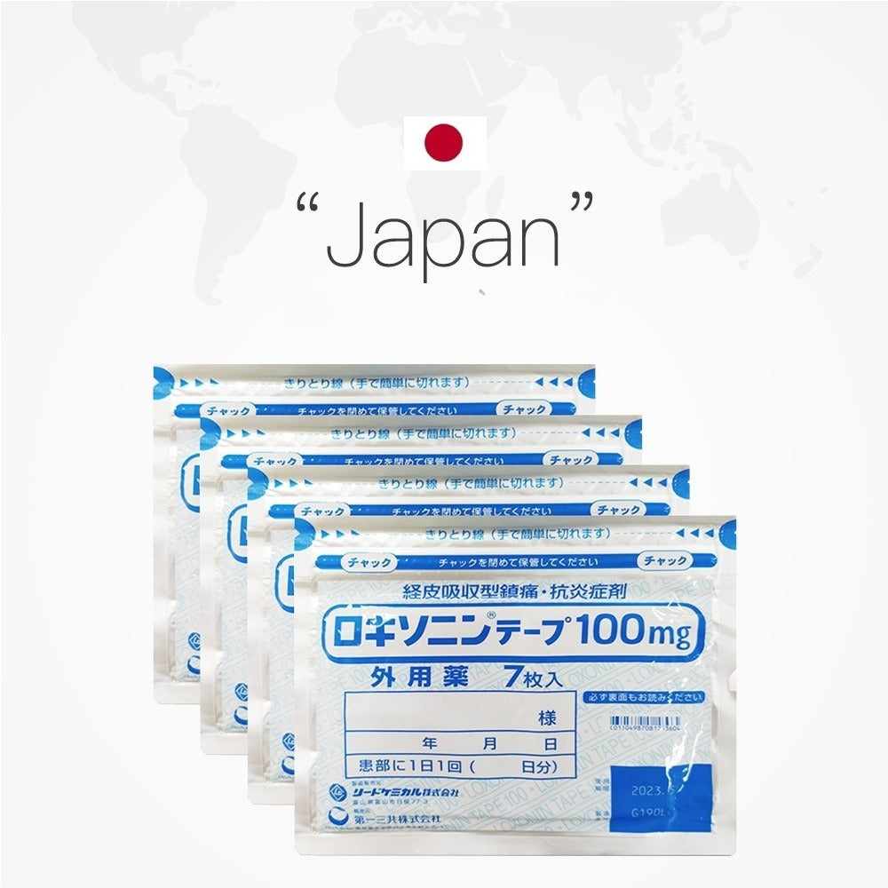 Daiichi Sankyo Loxonin Tape Muscle Pain Relief Patches 100mg 7pcs