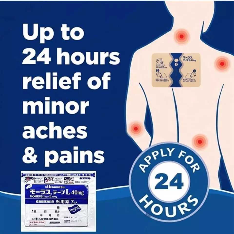 Hisamitsu Mohrus Relief Patch Muscle Sore Joint Pain 7pcs