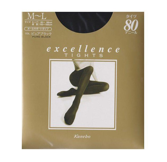 Kanebo-嘉娜宝美腿发热丝袜80黑色(M-L)