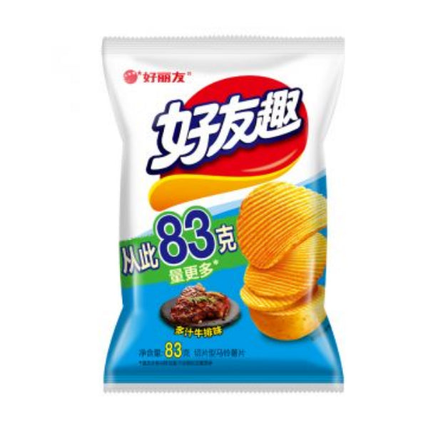 好友趣薯片多汁牛排味-83g