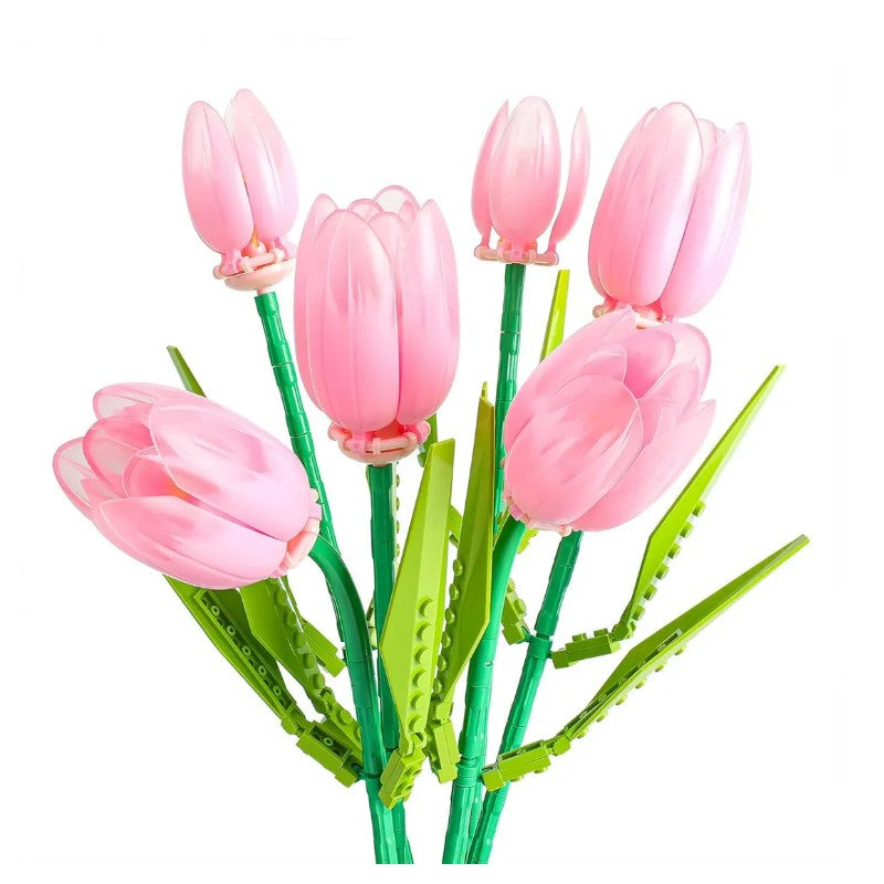 Jaki Tulip Flower Building Blocks DIY Bouquet JK29312