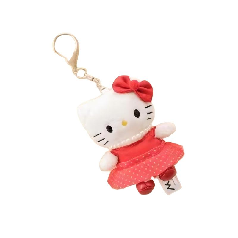 Sanrio Me% Keychain Hello Kitty Polka Dot Red Skirt