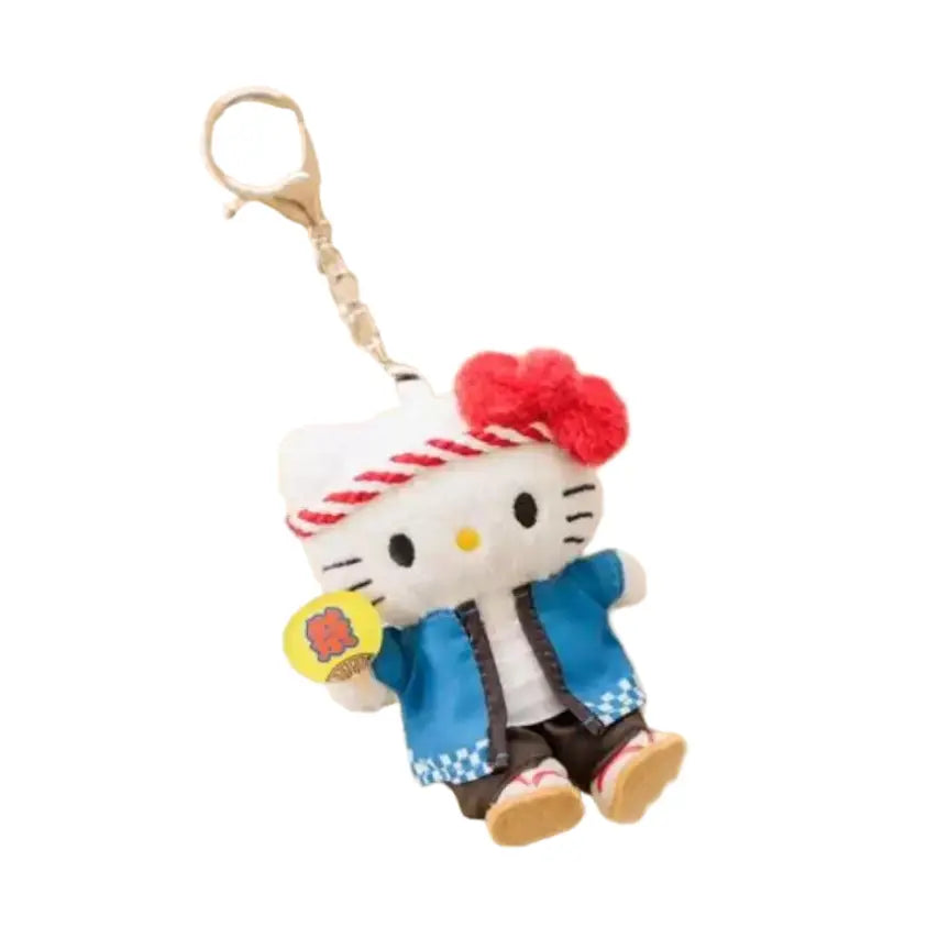 Sanrio X Me% Hello Kitty Plush Keychain Spark Priest