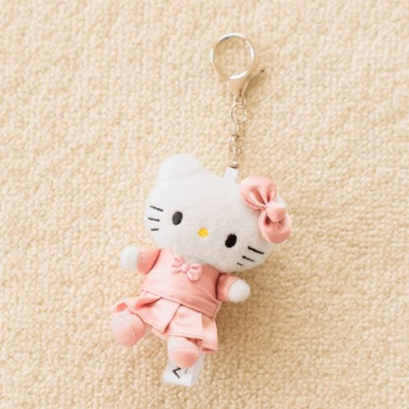 Sanrio X Me% Hello Kitty Plush Keychain Pink Skirt