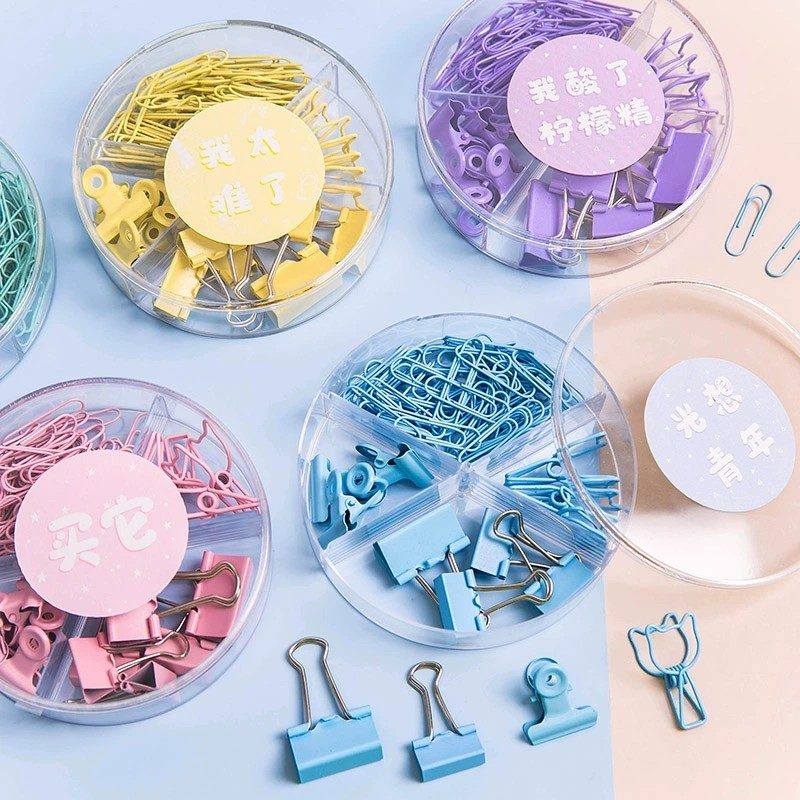 Miss Book Candy Colored Mixed Clips Yellow