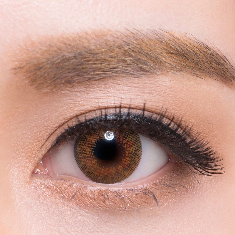 Olens Wanna Be 3CON 1 Month Colored Contact Lens Lolly Brown -1.00 2pcs/box