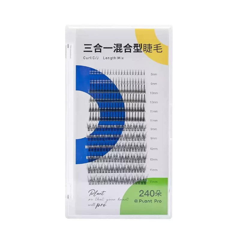 Plantpro 3 In 1 Mixed False Eyelash 240 clusters