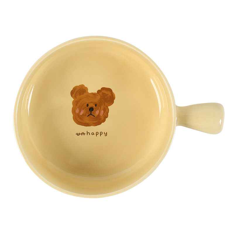 Cartoon Bear Single Handle Bowl Single Ear