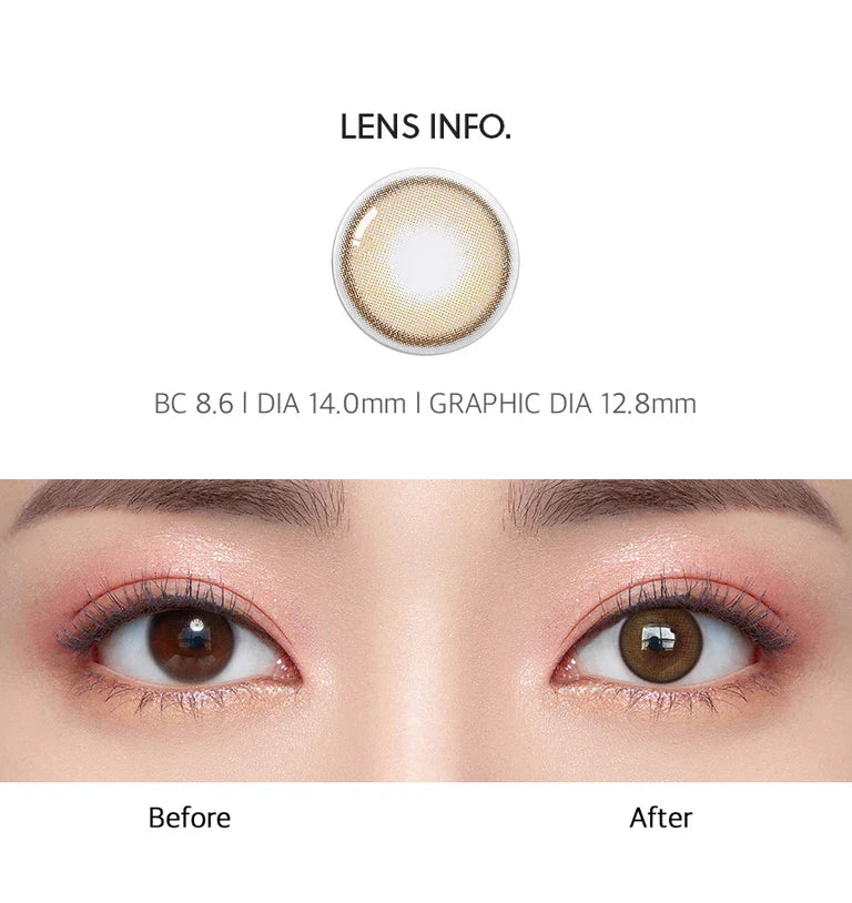 Olens 6 Months Colored Contact Lens Winsome Brown -1.75 1pcs