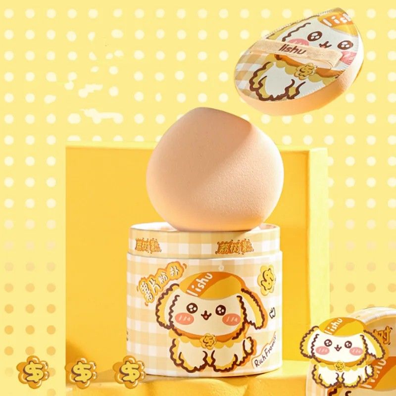 Lishu Puppy Rich Flower Marshmallow Puff Set 2pcs