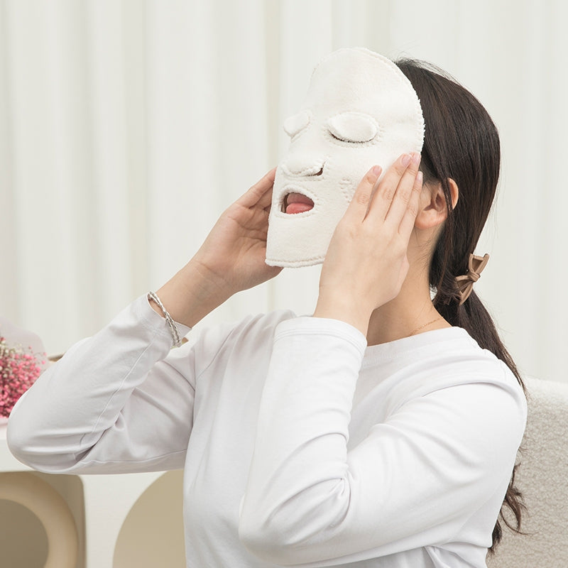 Crace Hot Compress Face Towel Soft White