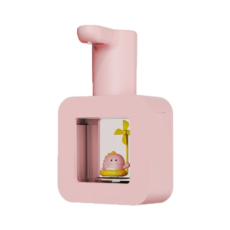 Soip Hand Washers Contact-Free Soap Dispenser Pink Dinosaur