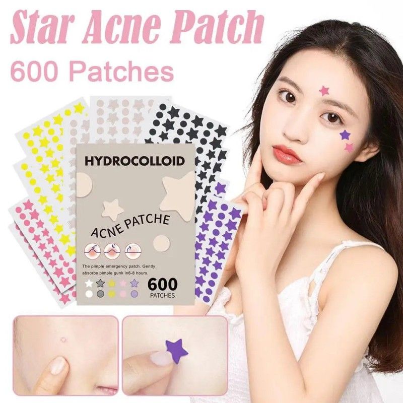 Acne Patch Pimple Acne Relief Patches Five-Color 600pcs