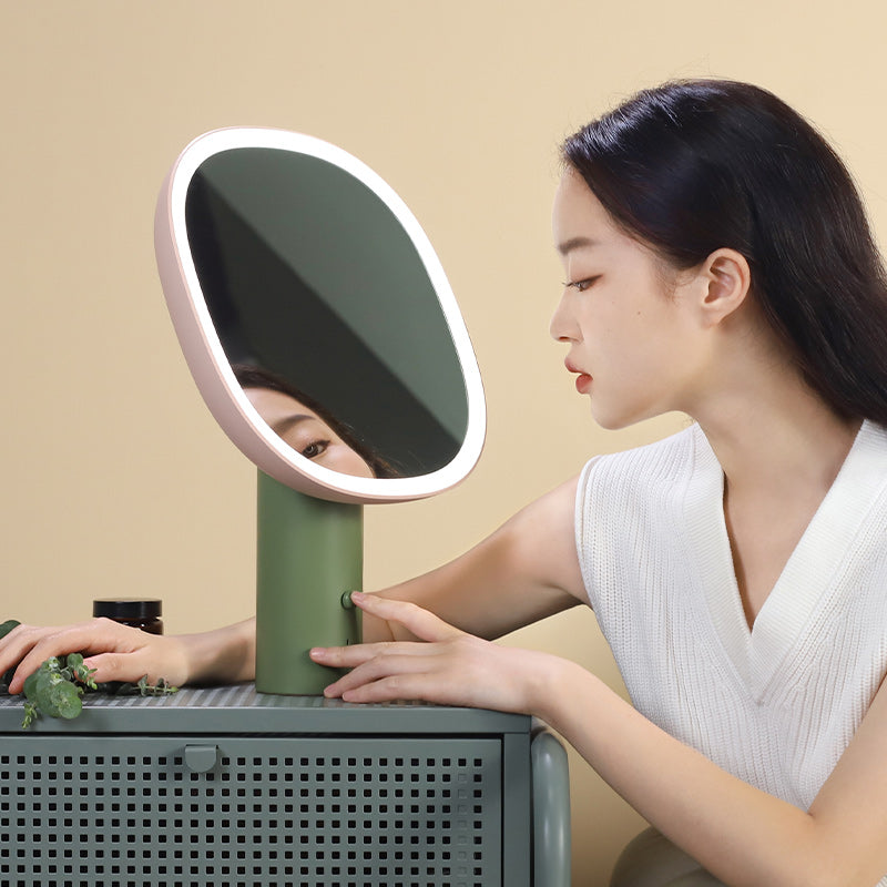 Muid Tree Cosmetic Mirror LED Pink Green