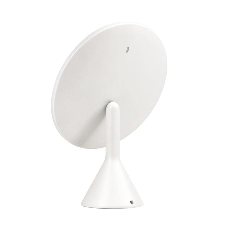 Muid Smart Large Round Mirror Desktop with Light Silver White