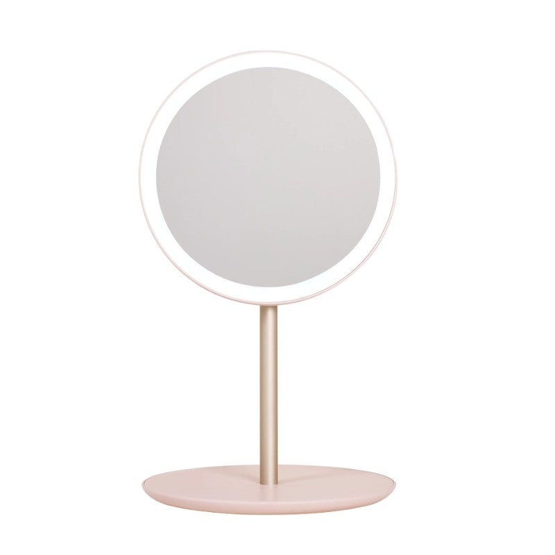 Muid Led Portable Folding Makeup Mirror Smokey Pink