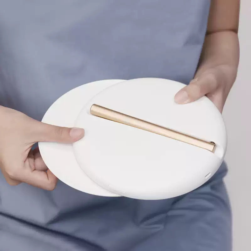 Muid LED Beauty Mirror USB Recharge Folding Milk White