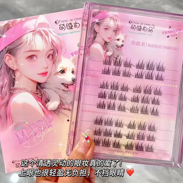 Meng Jie Shang Pin Natural False Eyelash Double Pointed Sunflower