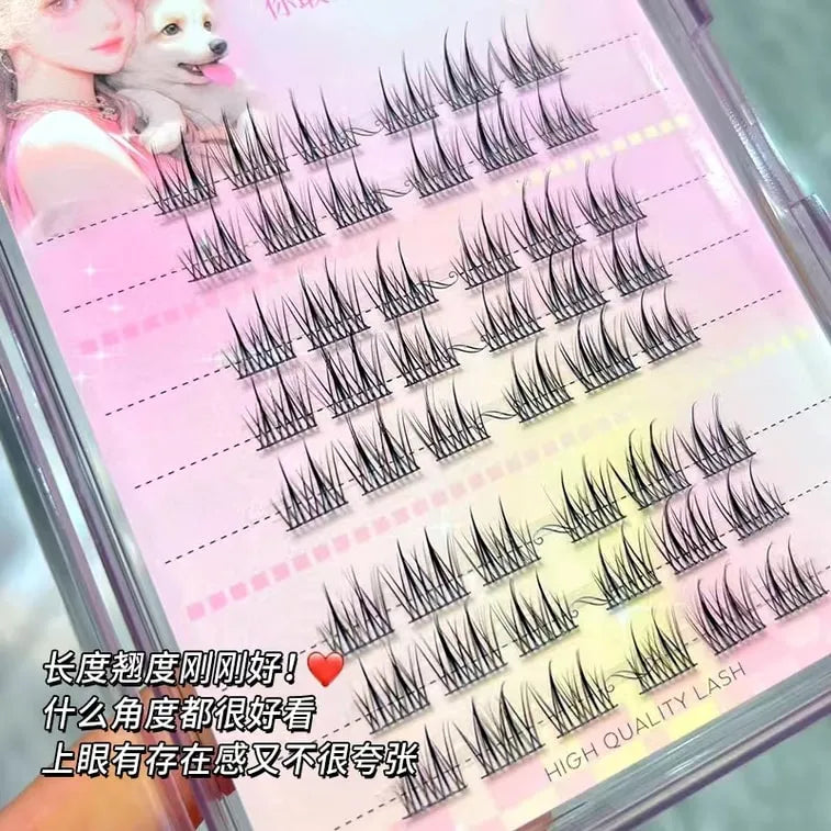 Meng Jie Shang Pin Natural False Eyelash Double Pointed Sunflower