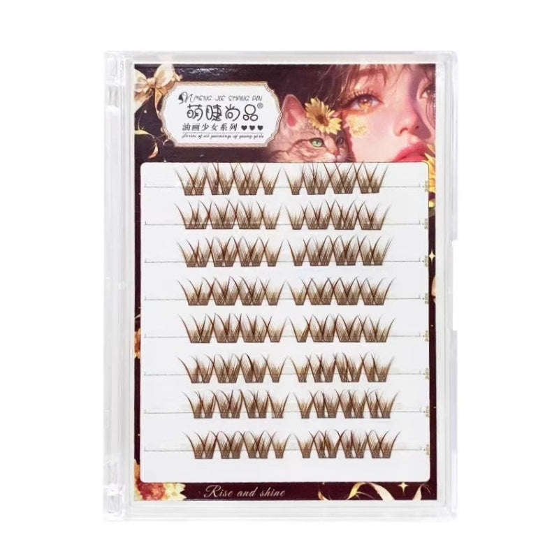 Meng Jie Shang Pin Glue-Free False Eyelashes Deep Brown