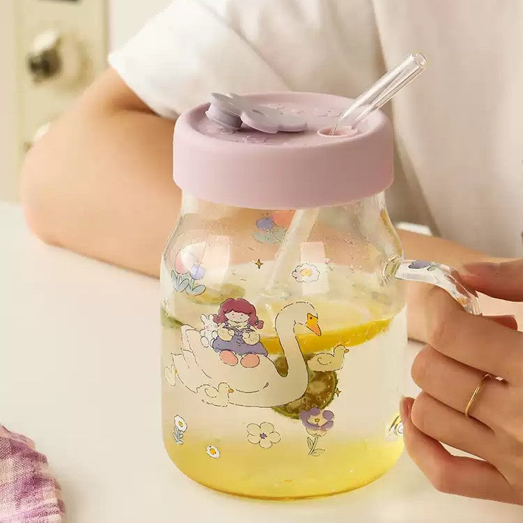 Lotus Blue蓝莲花吸管杯小号630ml