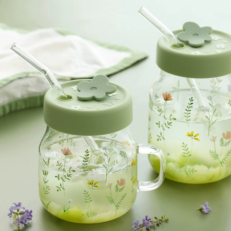 Lotus Blue Xiuxi Straw Cup Small 630ml