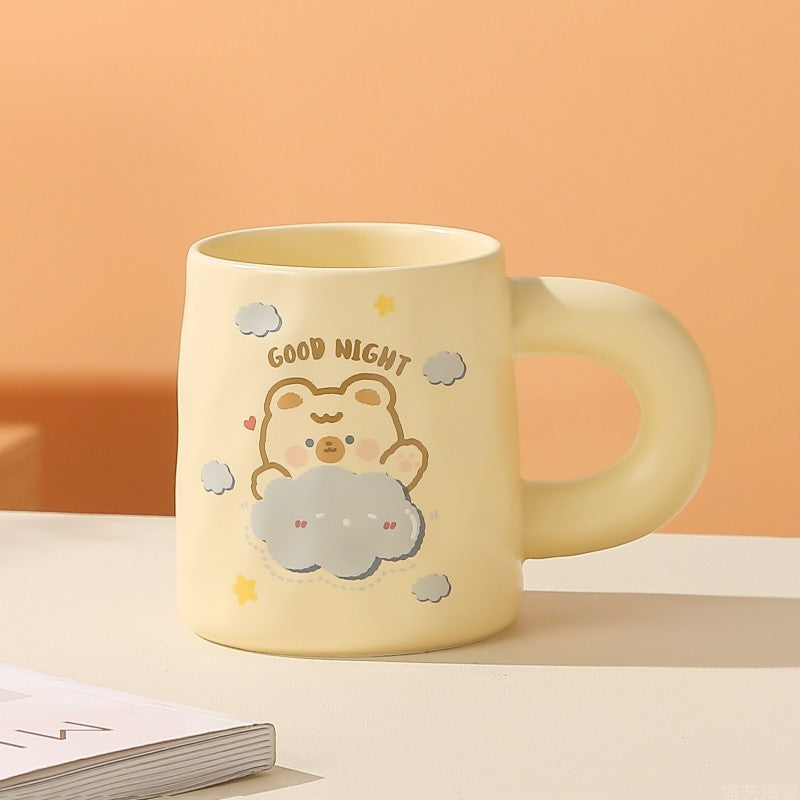Cartoon Bear Ceramic Mug Cloud Bear 420ml