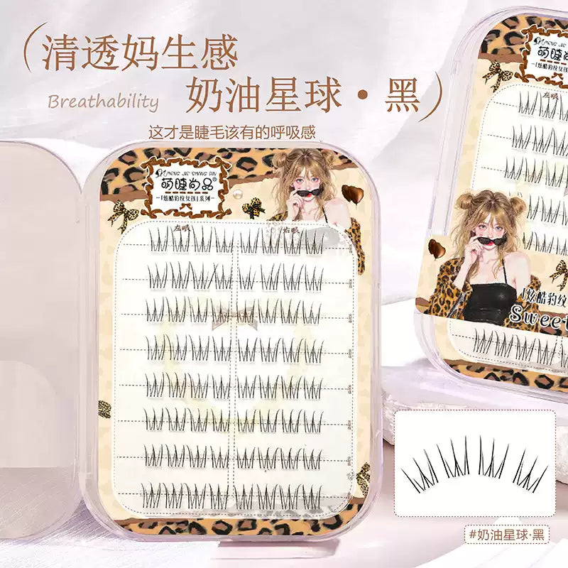 Meng Jie Shang Pin Glue Free False Eyelashes Cream Planet Black