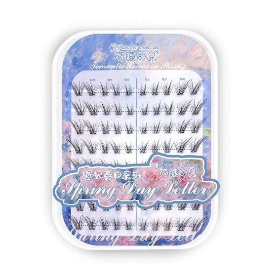 Meng Jie Shang Pin Glue-Free False Eyelashes Mini Iris 8 Rows