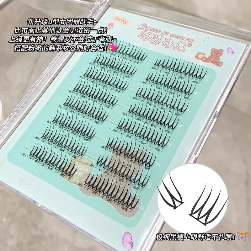 Meng Jie Shang Pin False Eyelashes U-Shaped Korean Idol