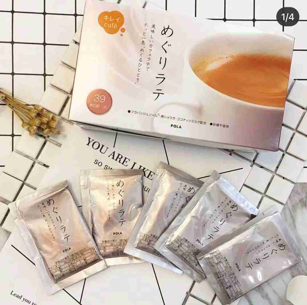 Pola Coffee Cafe Latte Whitening Anti-aging Brightening 90pcs