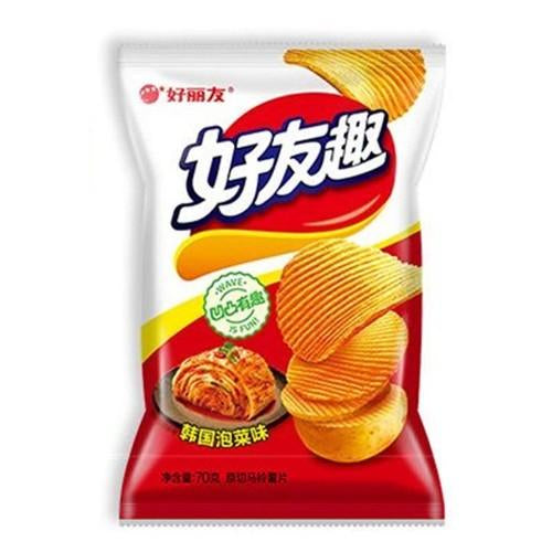 好丽友-好友趣-韩国泡菜味薯片-70g