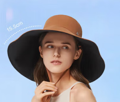 蕉下-倍护防晒渔夫帽-雀茶色sm