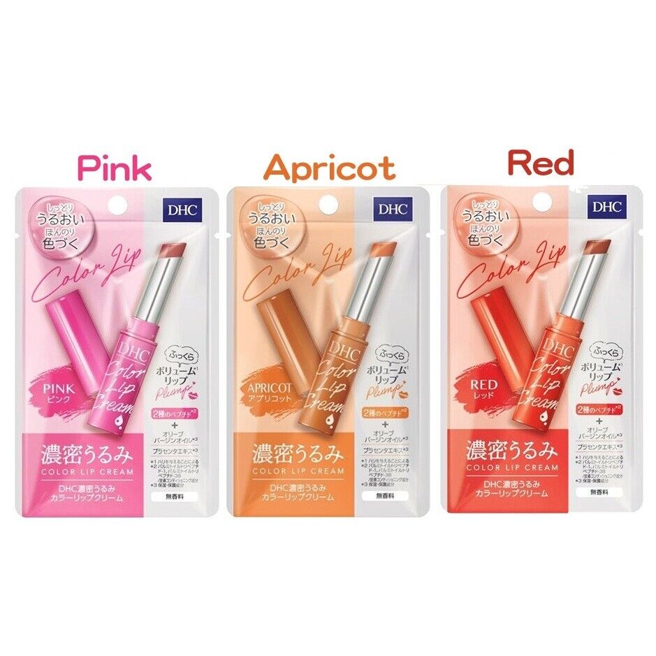 DHC Moisture Color Lip Care Cream Balm Pink 1.5g