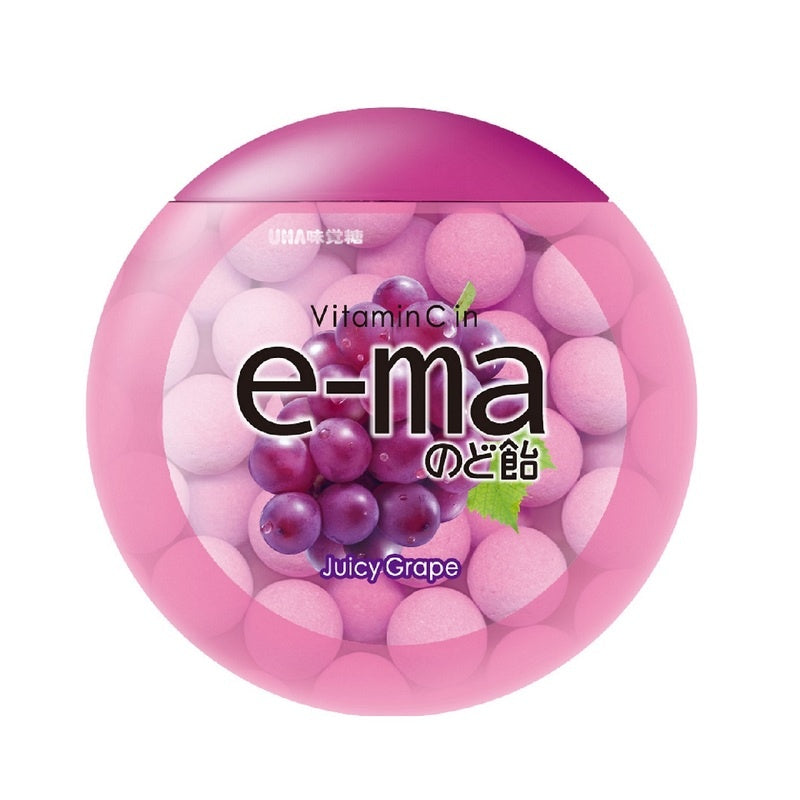 UHA E-ma Grape Flavor Candy 33g
