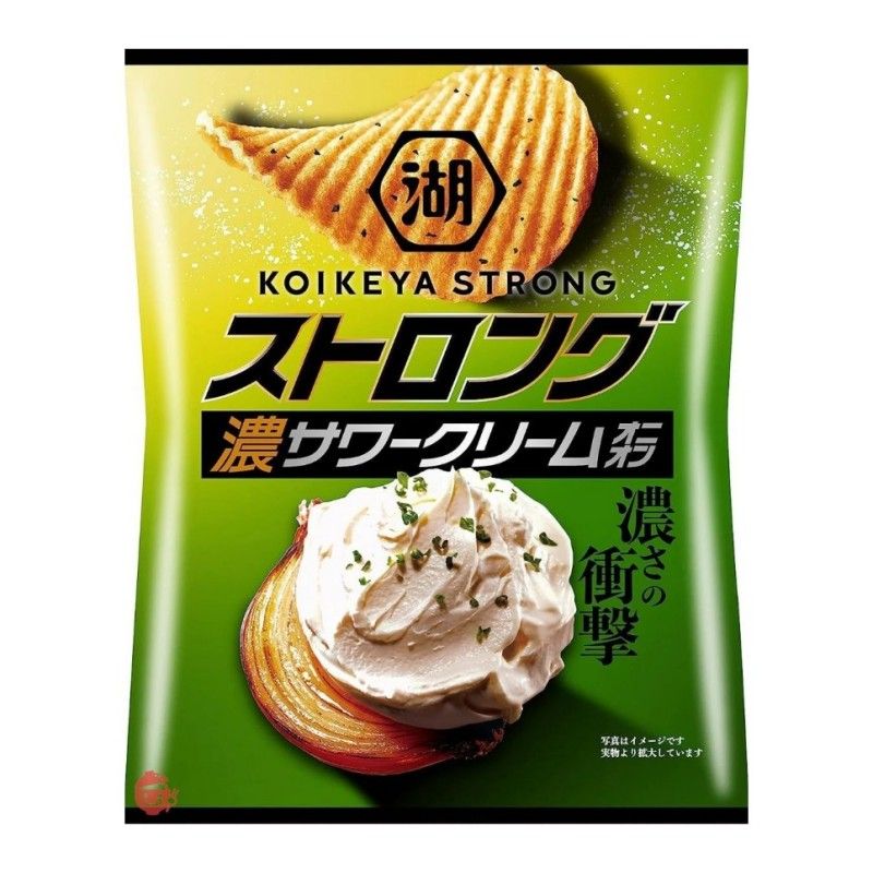 Koikeya Strong Potato Chips Rich Sour Cream Onion 55g