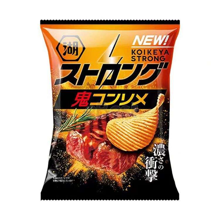 Koikeya Potato Chips Strong Oni Spice Meat Flavor 53g