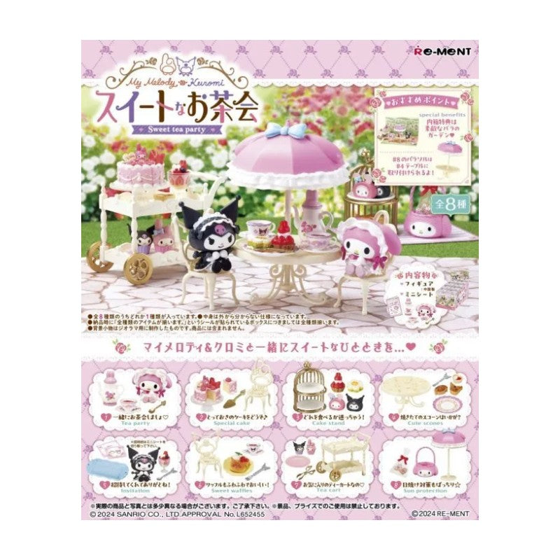 Re-Ment Sanrio Blind Box Kuromi & My Melody : Sweet Tea Party