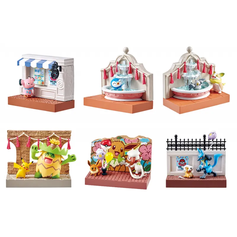 Re-ment Pokemon Town Two Festival Street Corner