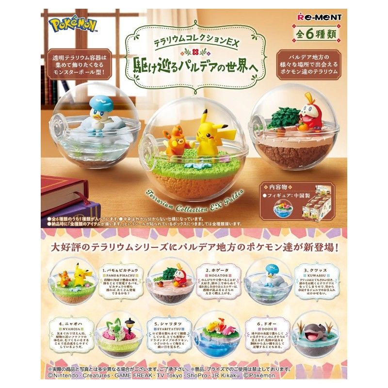 Re-ment Pokemon Terrarium Collection EX Exploring Paldea