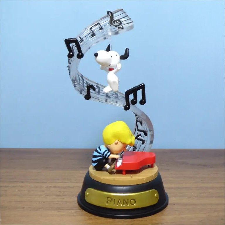 Re-Ment Boite De 6 Figurines Snoopy Swing Vignette Ornament