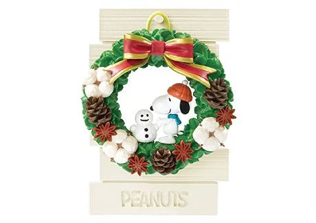 Re-ment Snoopy Wreath Collection Complete Box 6pcs