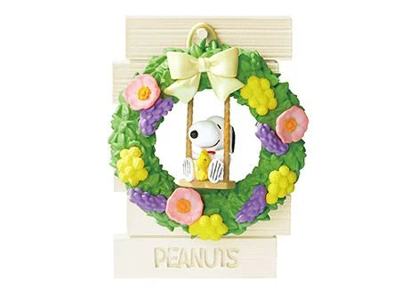 Re-ment Snoopy Wreath Collection Complete Box 6pcs